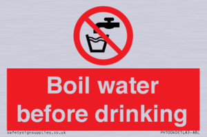 Boil water before drinking